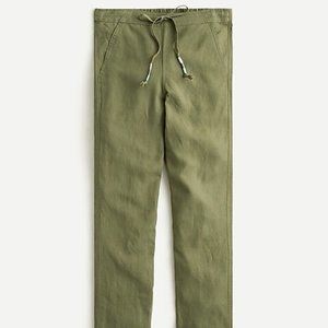 J. Crew tie-waist seaside pant in linen blend